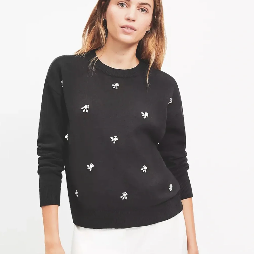 J.Crew Embellished Sweatshirt Size XS New With Tags! - Picture 1 of 10